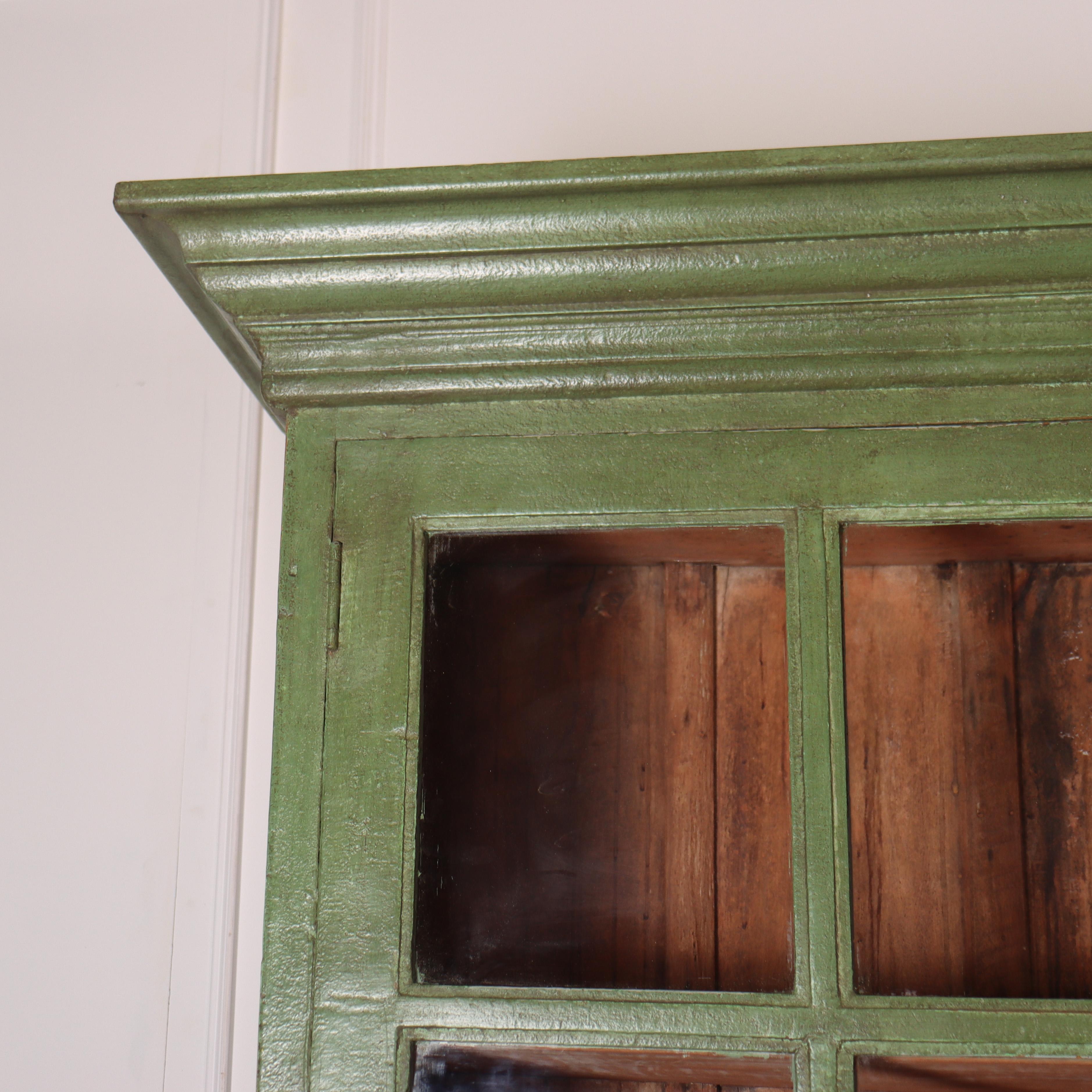 Dutch Painted Kitchen Cabinet In Good Condition For Sale In Leamington Spa, Warwickshire