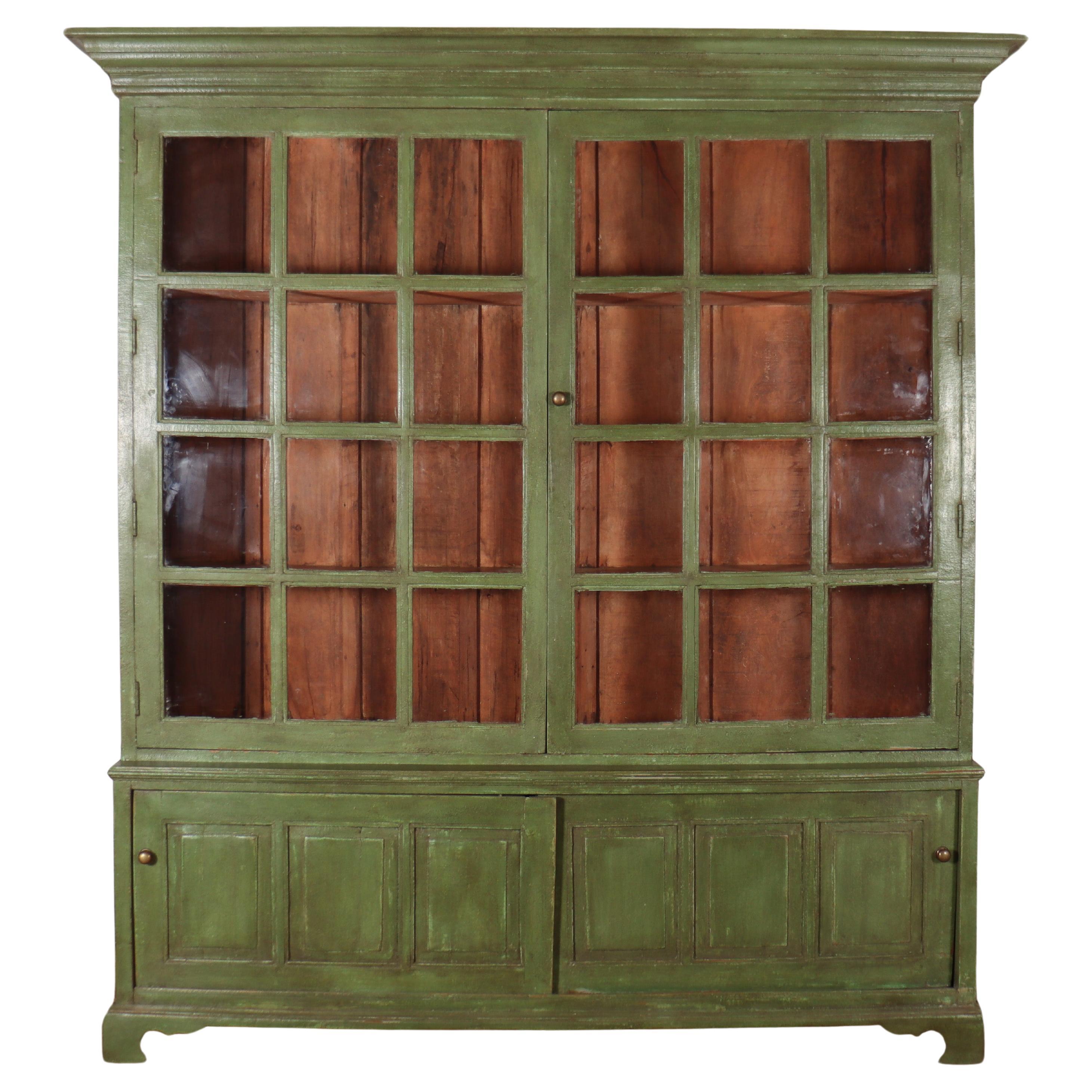 Dutch Painted Kitchen Cabinet For Sale
