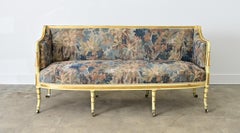 Sofá Parcela Pintado Holandés Dorado con Tapicería Nueva