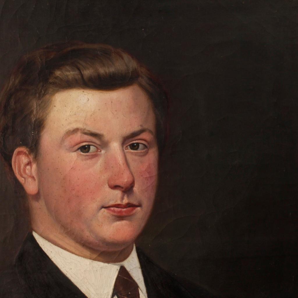 Dutch Painted Portrait of a Gentleman, 20th Century For Sale 7
