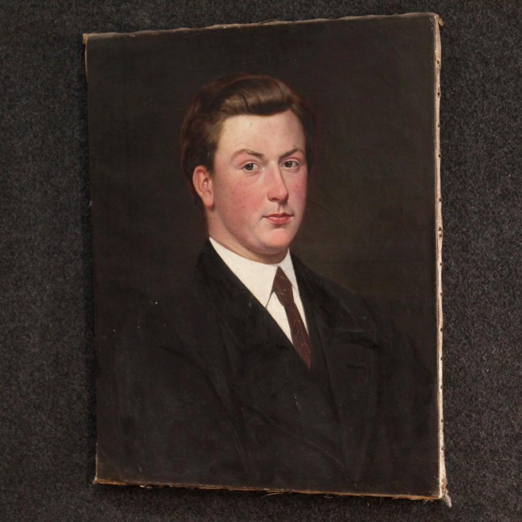 Dutch Painted Portrait of a Gentleman, 20th Century For Sale 8