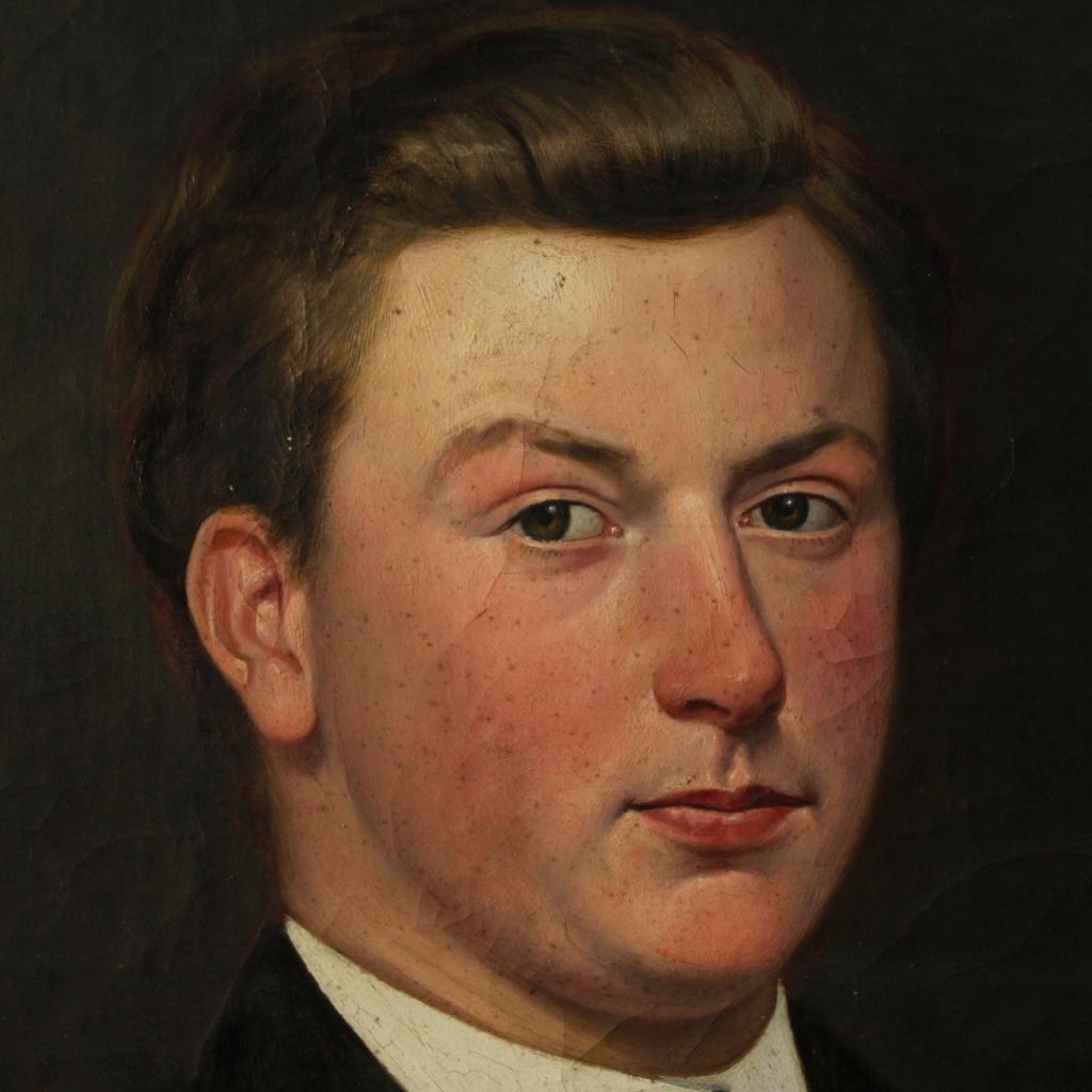 Dutch Painted Portrait of a Gentleman, 20th Century For Sale 3