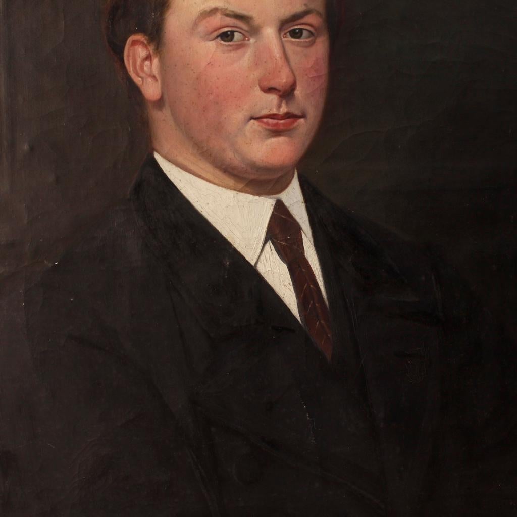 Dutch Painted Portrait of a Gentleman, 20th Century For Sale 4