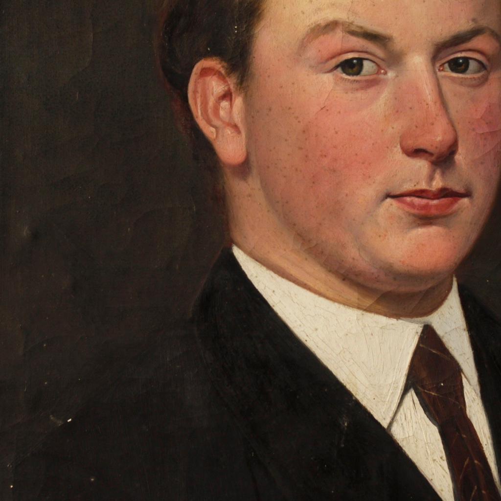 Dutch Painted Portrait of a Gentleman, 20th Century For Sale 6