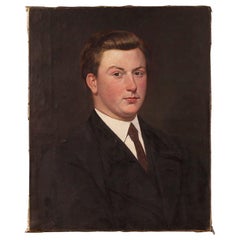 Dutch Painted Portrait of a Gentleman, 20th Century