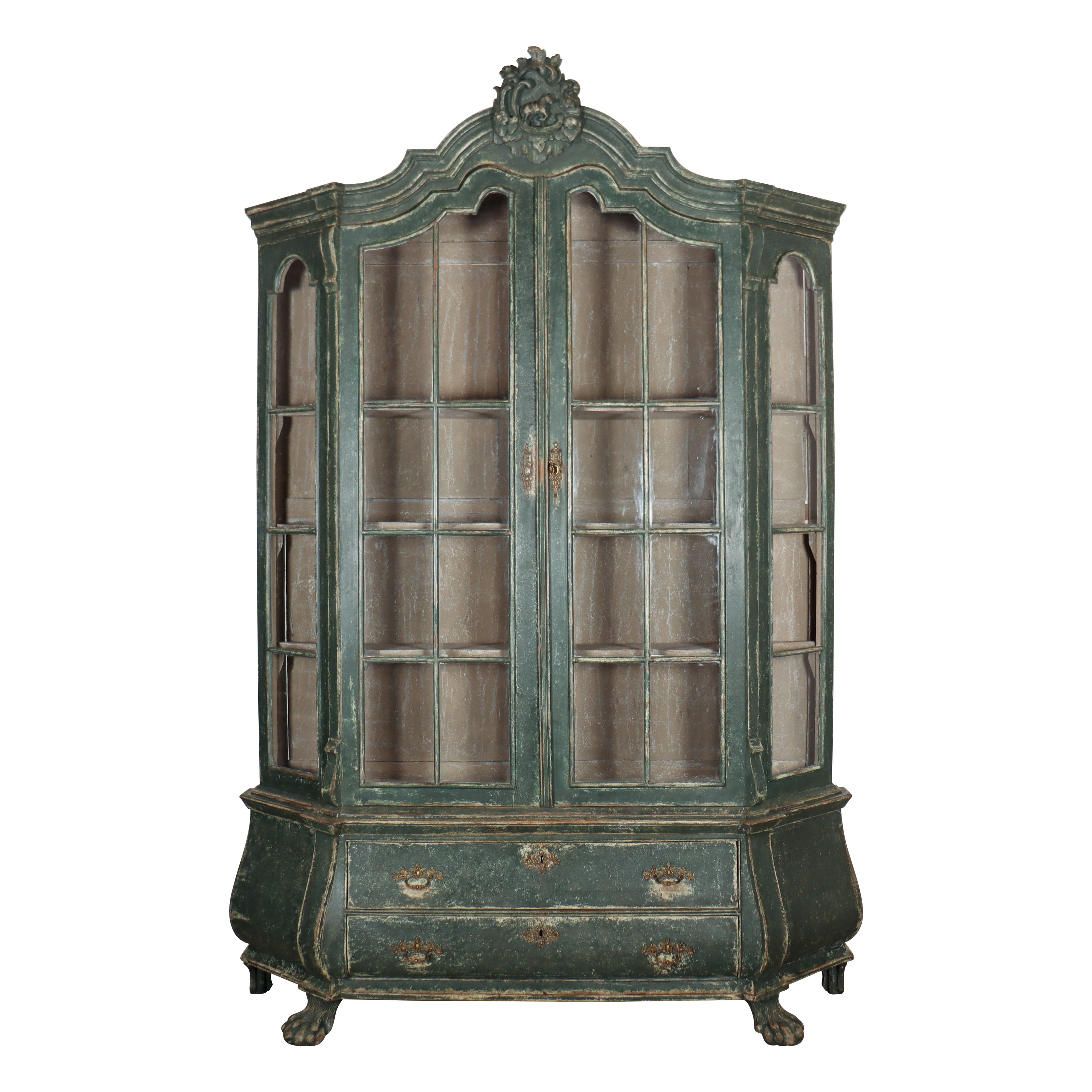Dutch Painted Vitrine