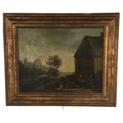 Dutch Painting, Country Scene, 19th