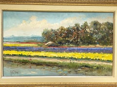 Peinture hollandaise des champs de fleurs par Hans de Jong