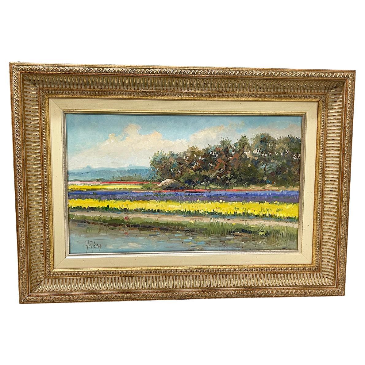 Quadro olandese dei campi di fiori di Hans de Jong