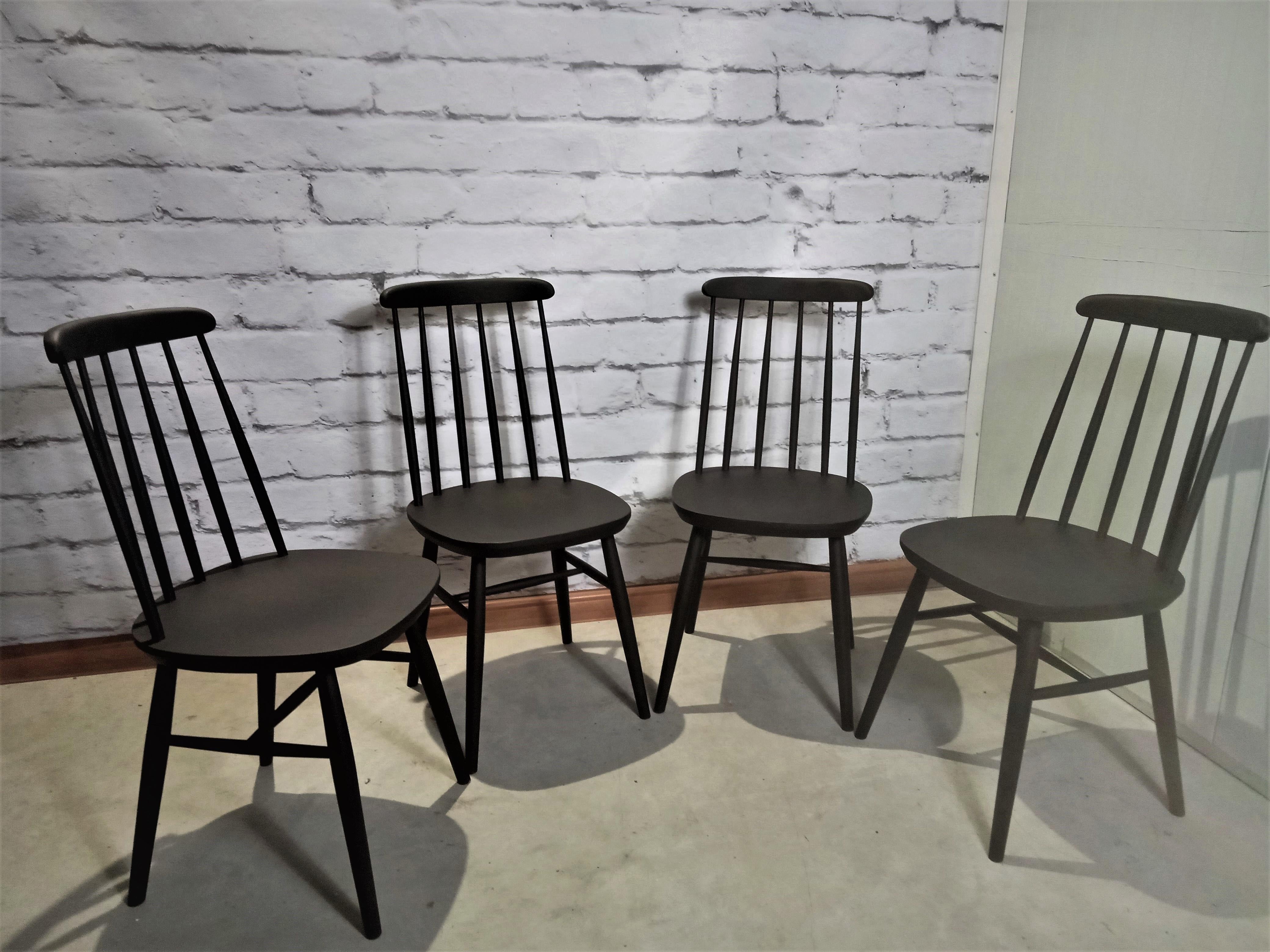 Dutch Pastoe Edition of Chairs by Ilmari Tapiovaara, 1960s, Set of 4 In Excellent Condition In Bunnik, NL