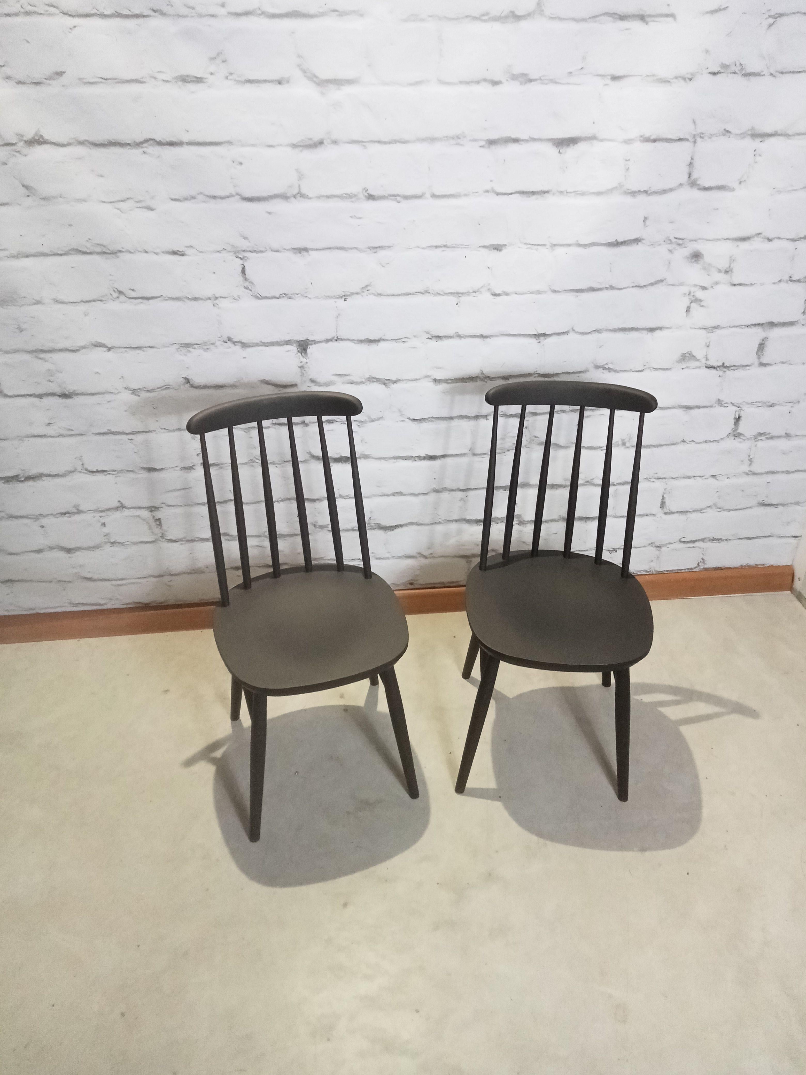 Mid-20th Century Dutch Pastoe Edition of Chairs by Ilmari Tapiovaara, 1960s, Set of 4