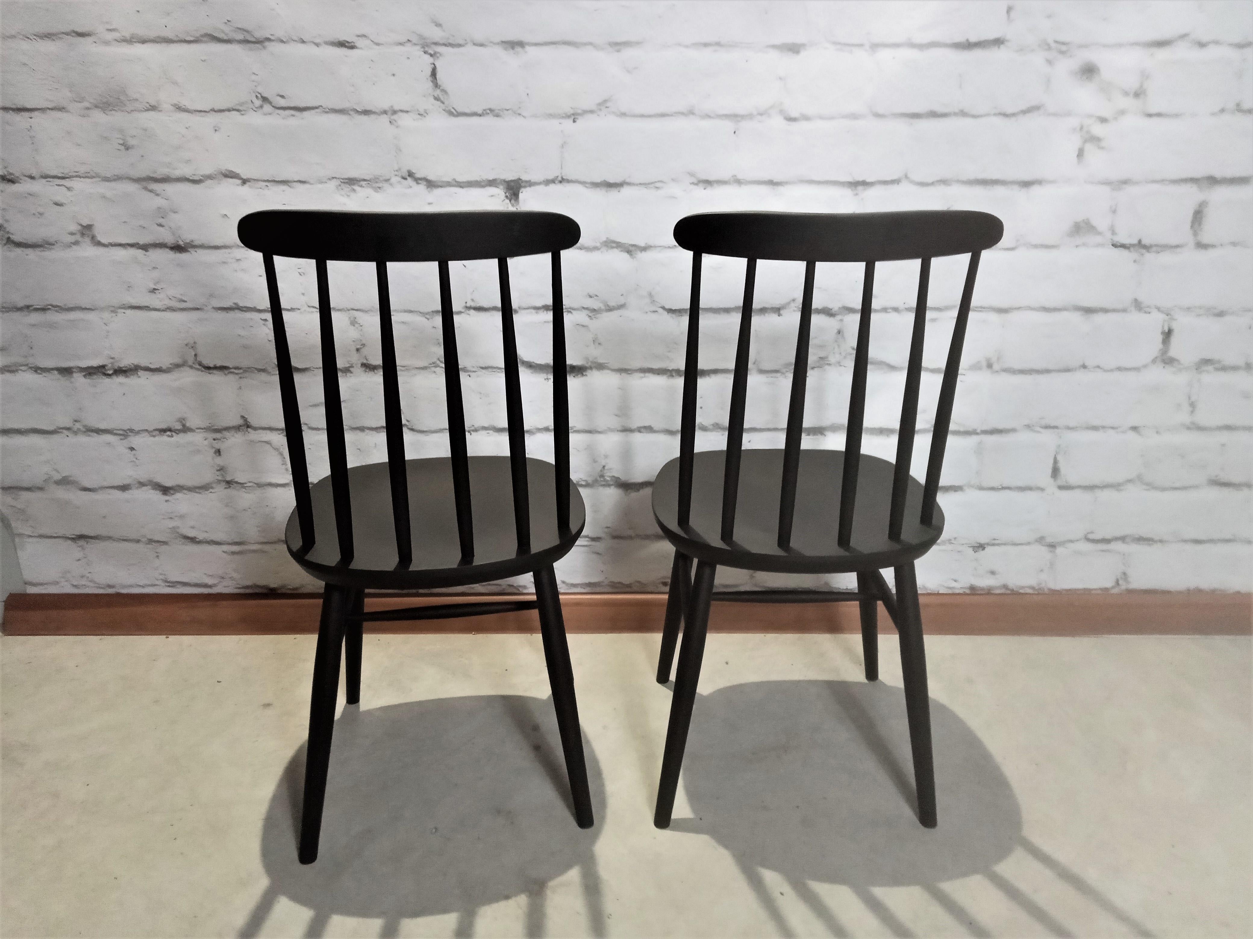 Dutch Pastoe Edition of Chairs by Ilmari Tapiovaara, 1960s, Set of 4 1