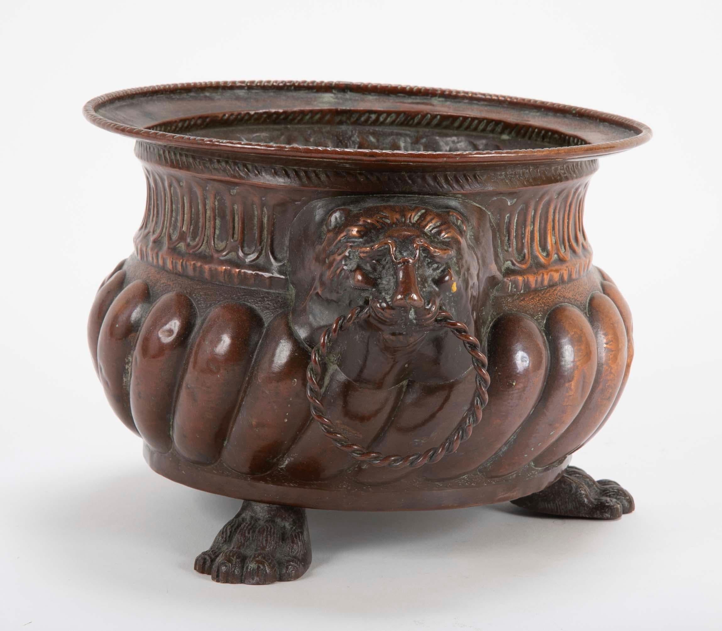 Dutch Patinated Copper Jardiniere in the Baroque Style For Sale 1