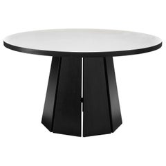 Pastoe Dining Table in Black and White Lacquered Wood