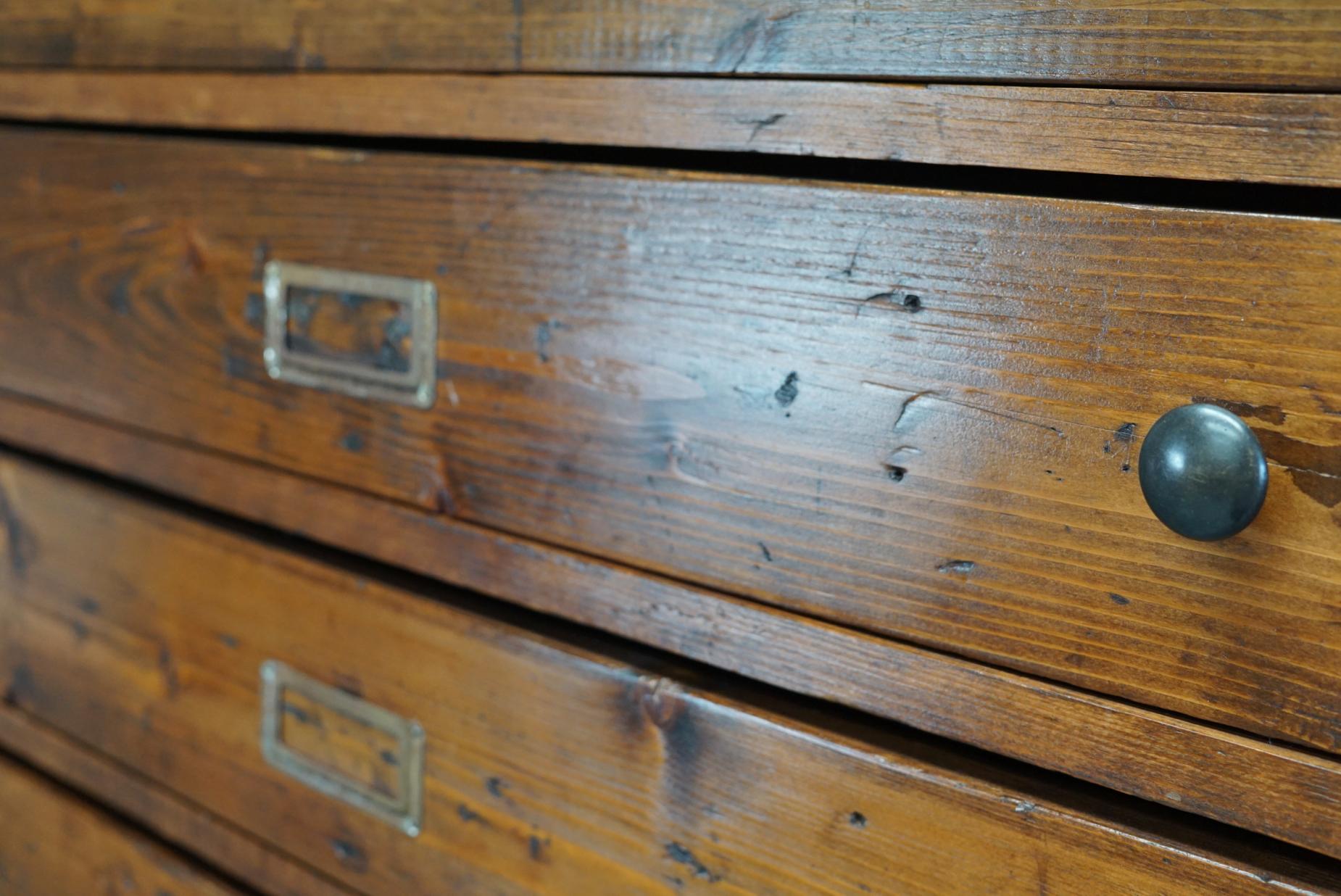 Dutch Pine Apothecary Cabinet, 1940s 7