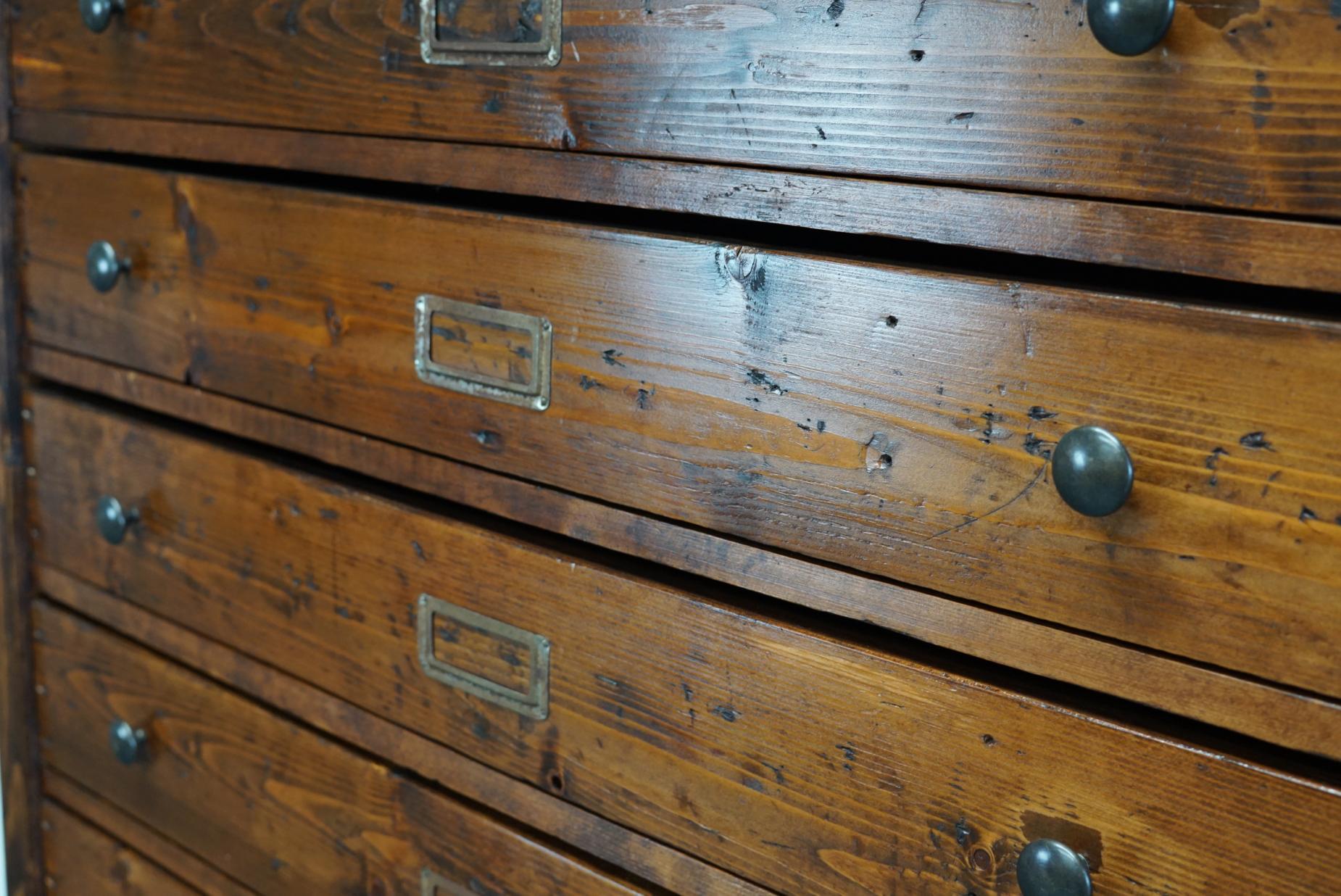 Dutch Pine Apothecary Cabinet, 1940s 8