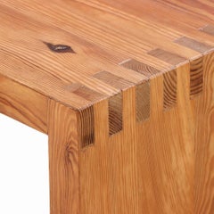 Dutch Pine Waterfall Desk, C. 1970.