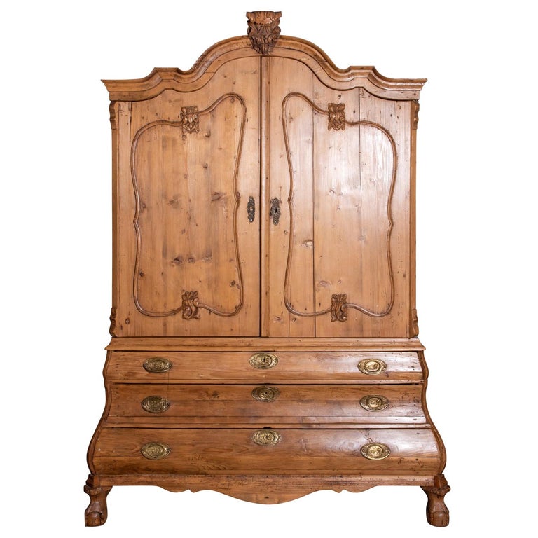 Dutch Pinewood Bombe at 1stDibs