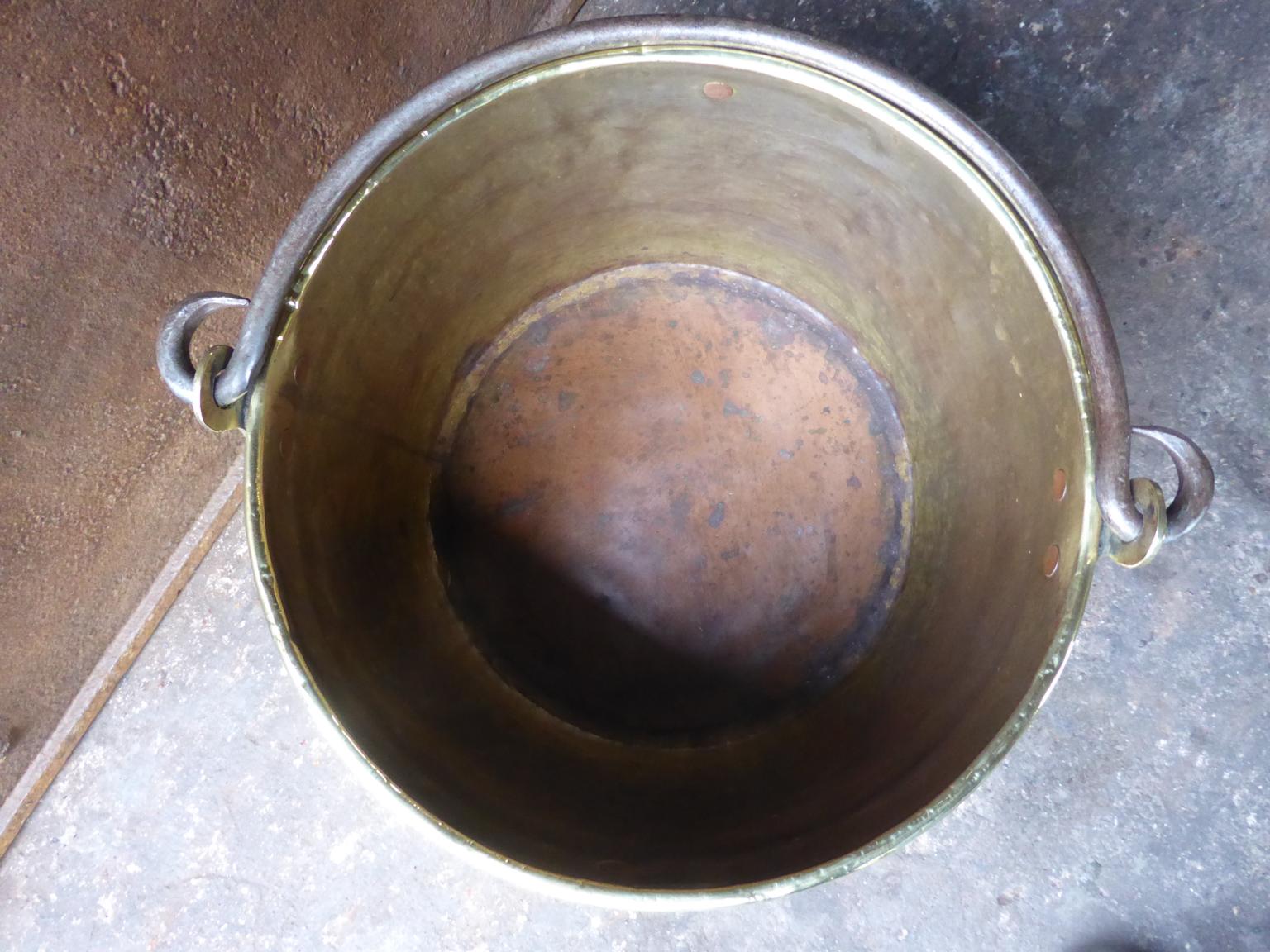 Dutch Polished Brass Log Holder, 18th Century 4