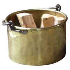 Dutch Polished Brass Log Holder, 18th Century