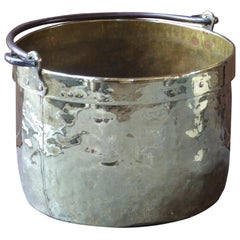 Dutch Polished Brass Log Holder, 18th Century