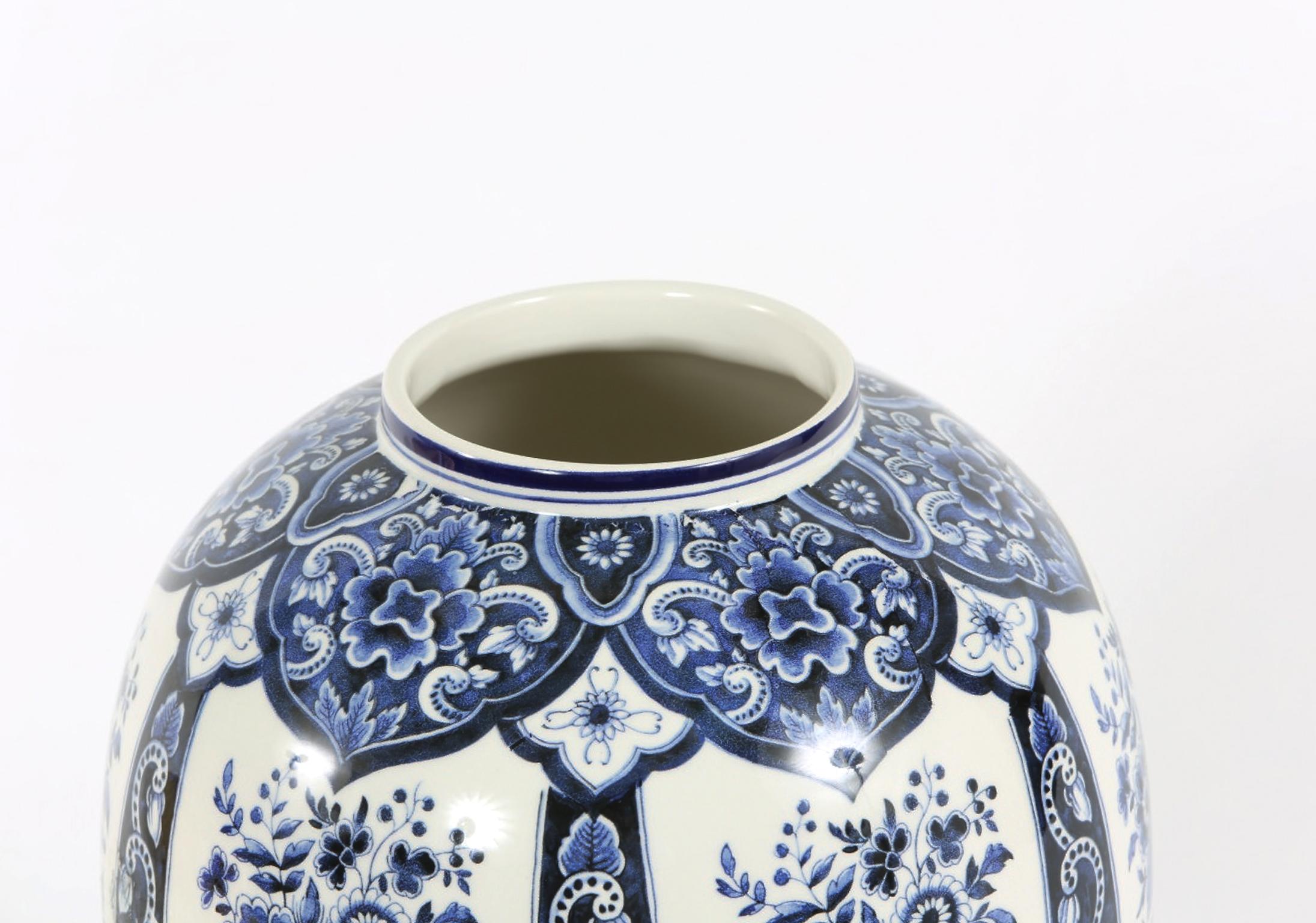 Dutch Porcelain Covered Decorative Urn 3