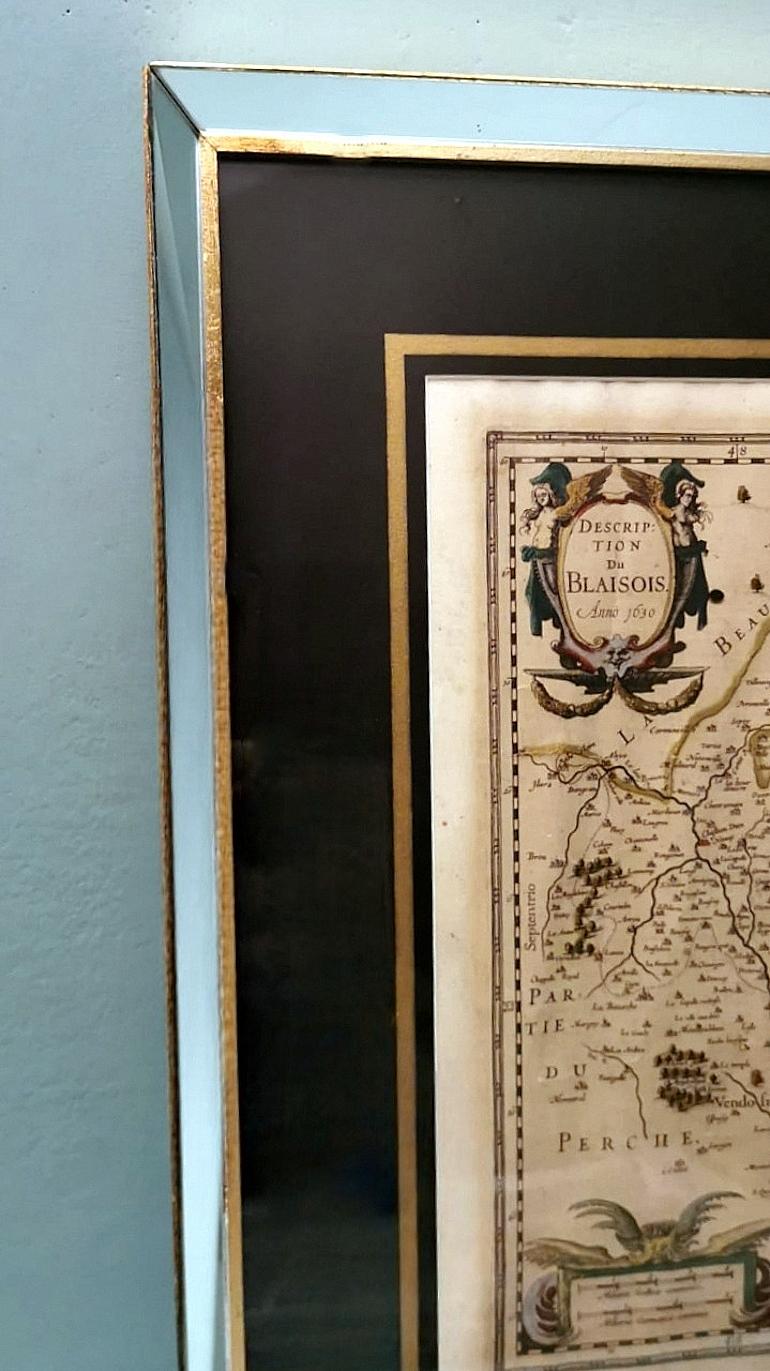 Description du Blaisois dans un cadre italien avec miroirs Bon état - En vente à Prato, Tuscany