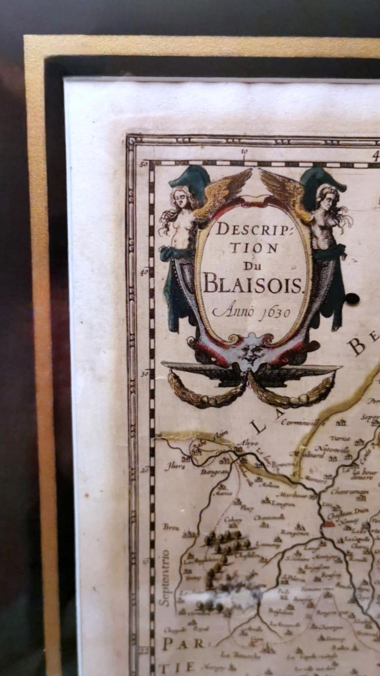 Description du Blaisois dans un cadre italien avec miroirs en vente 1