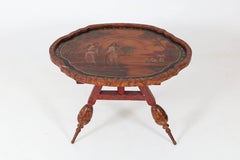 Dutch Provincial Hindelopen Flap aan de Wand Table, 1900s