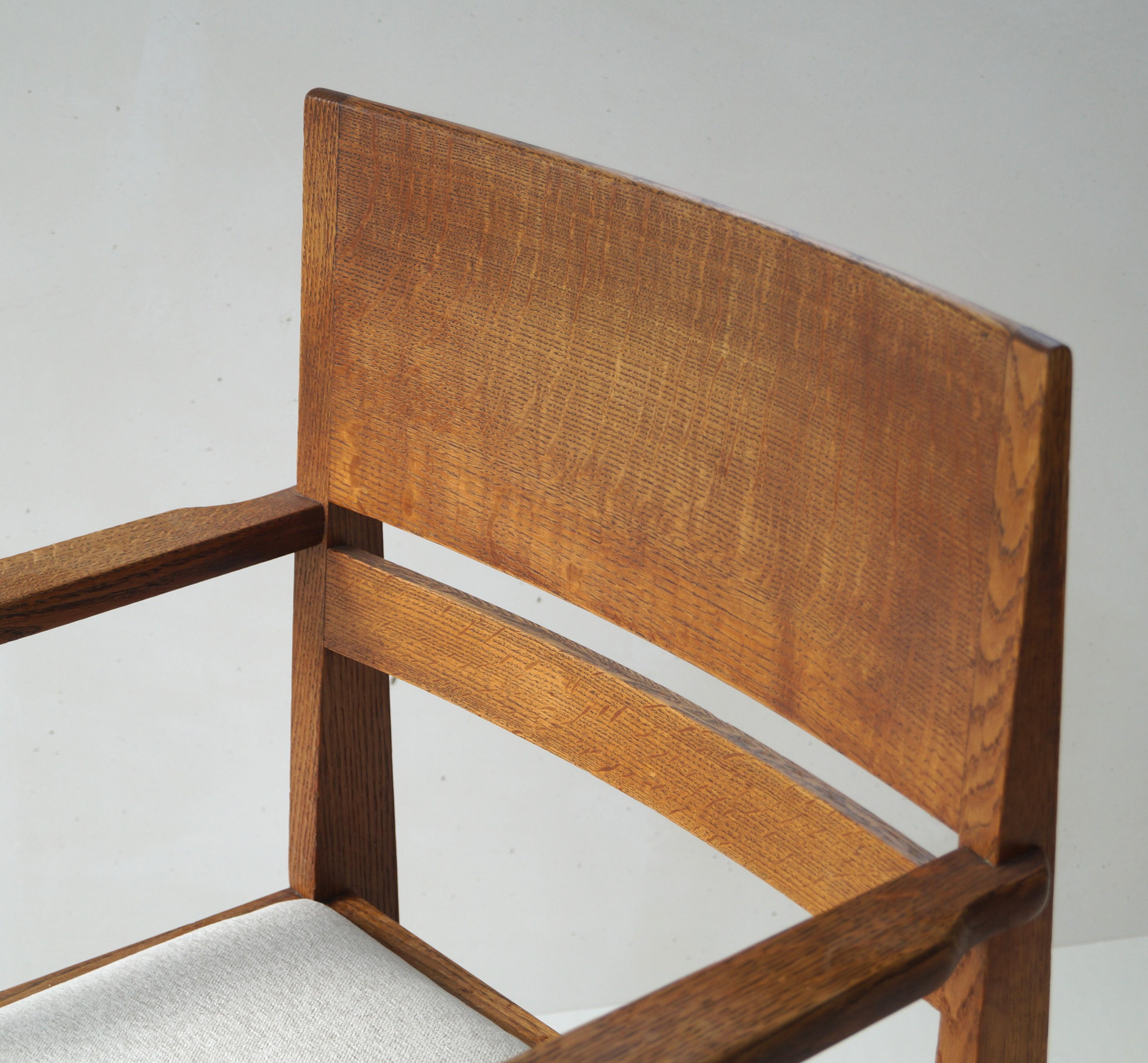 Dutch Rationalist Haagse School armchair by Hendrik Wouda for Pander For Sale 5