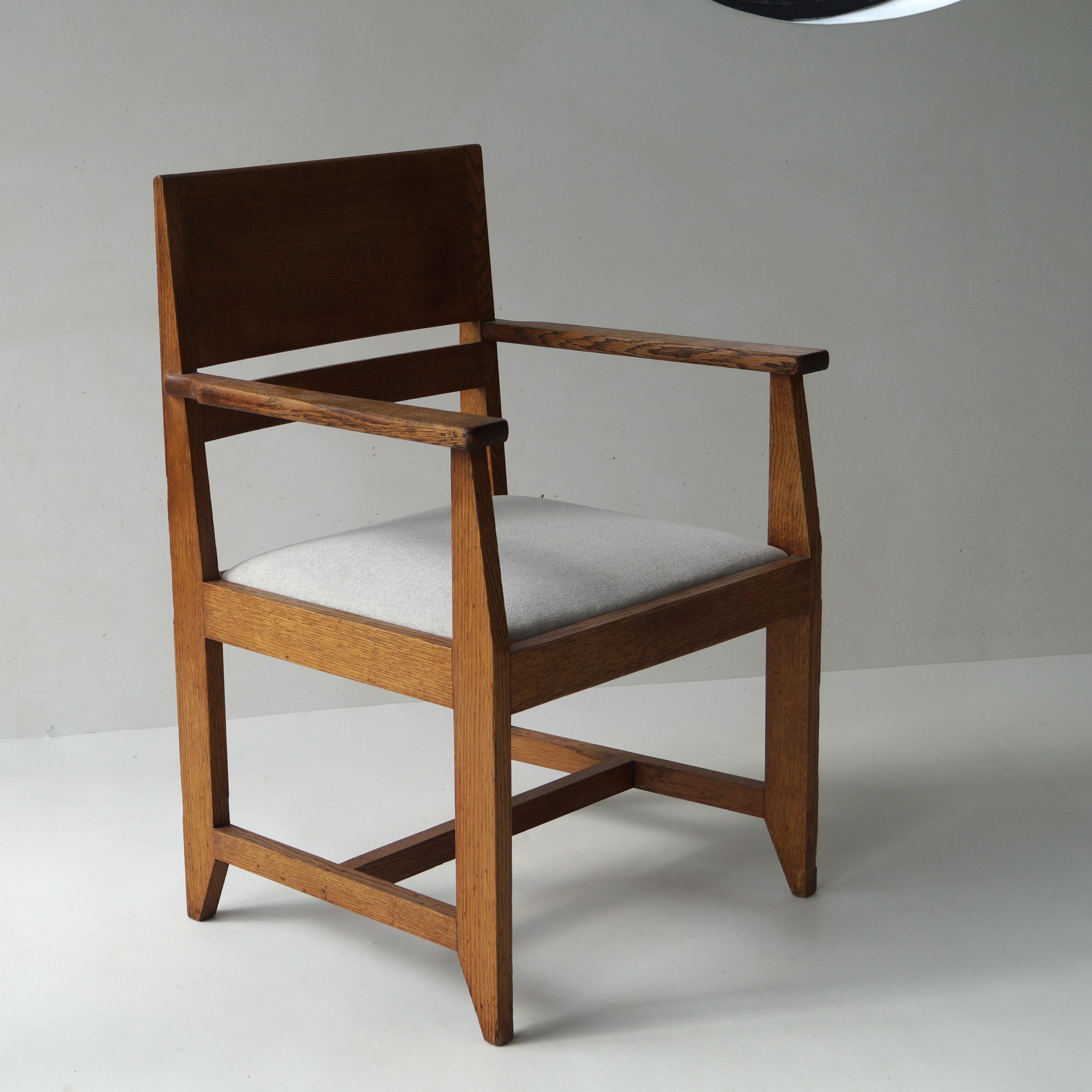 Dutch Rationalist Haagse School armchair by Hendrik Wouda for Pander In Good Condition For Sale In EVERDINGEN, NL