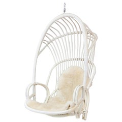 Dutch Rattan Hanging Chair, 1960s
