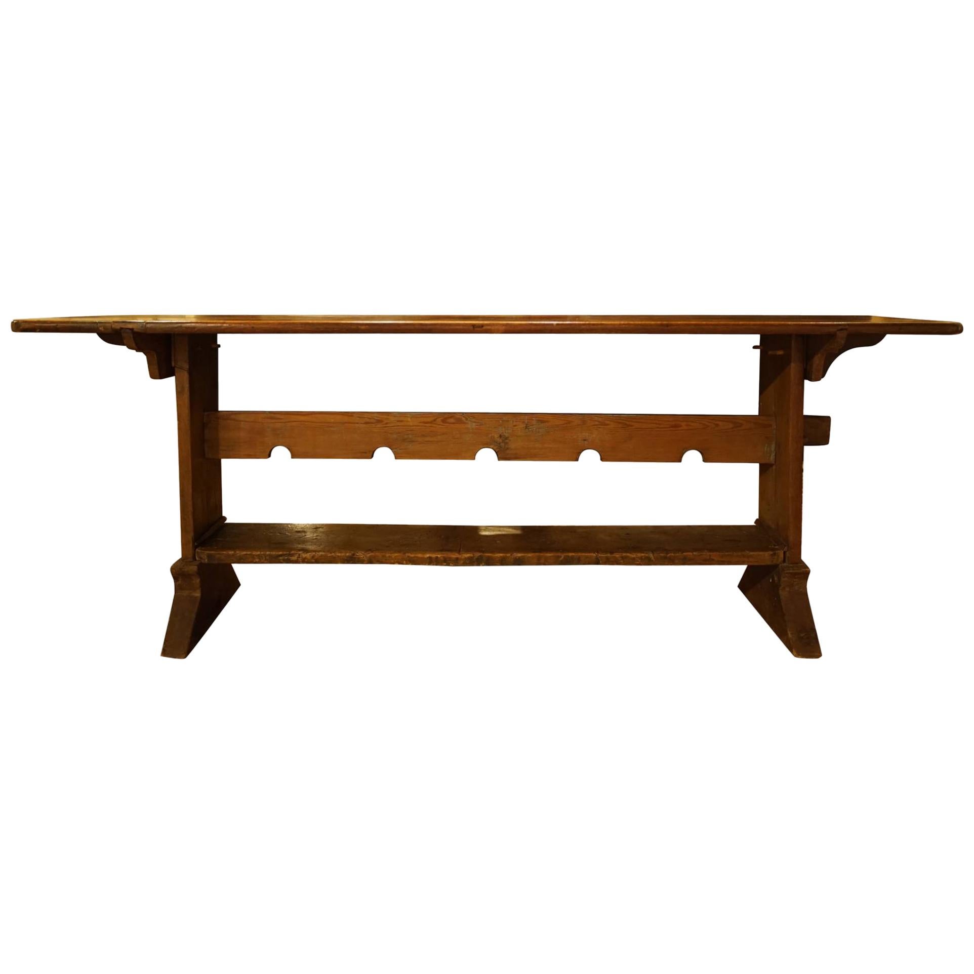 Dutch Refectory/Console Table, 19th Century For Sale