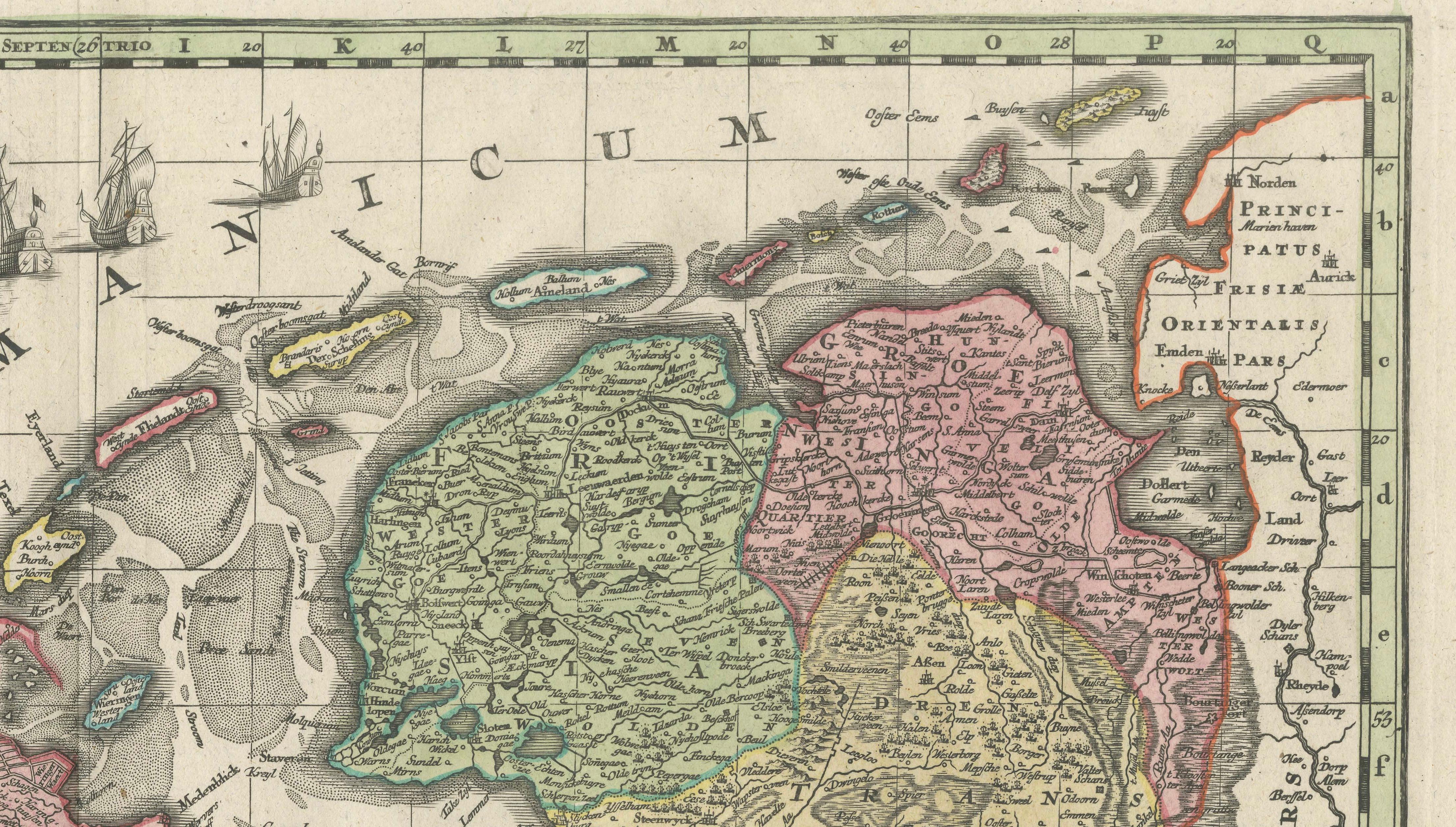 Dutch Republic & East Indies, Belgium Foederatum Map by Seutter, 18th Century