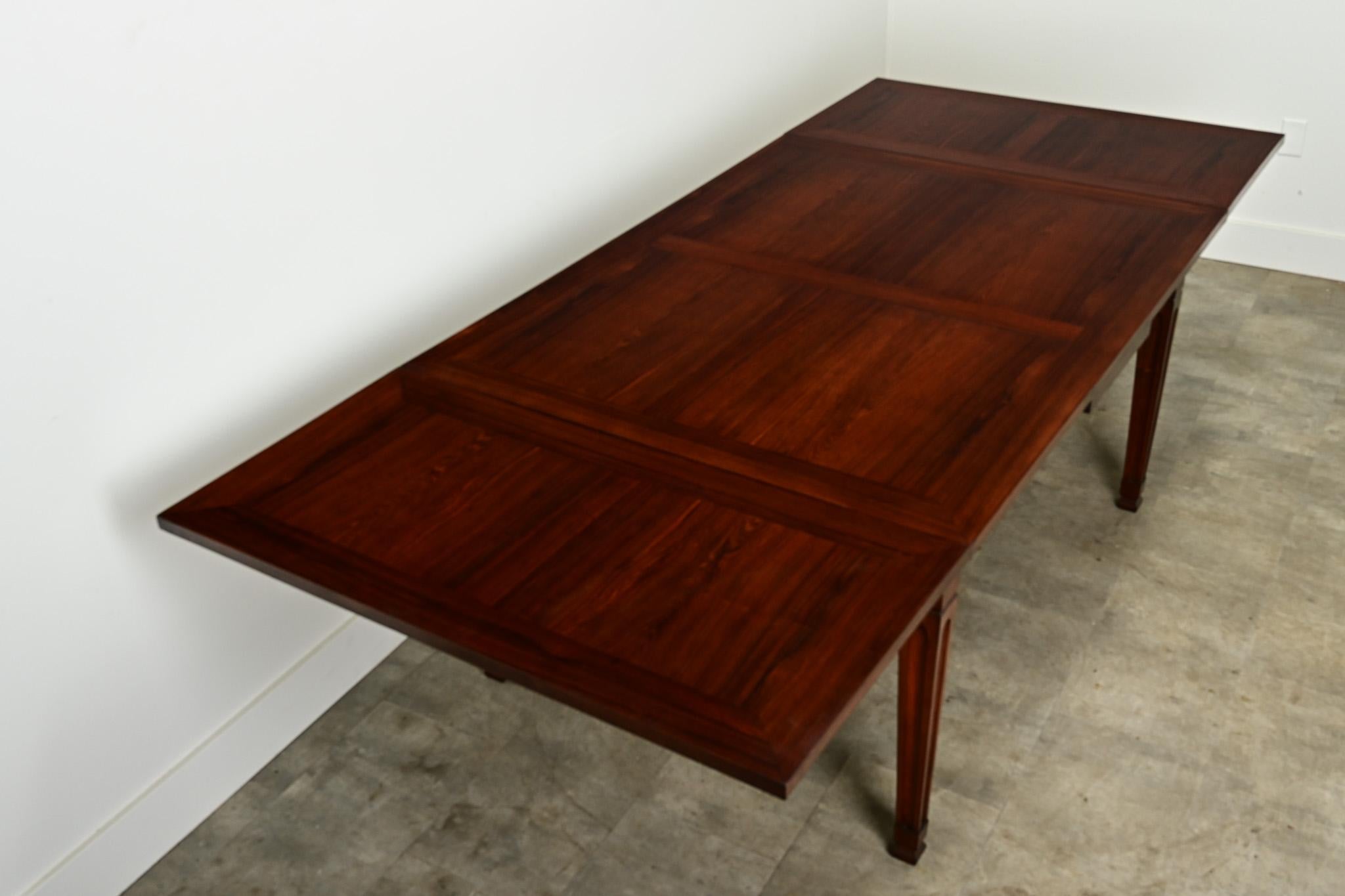 Dutch Rosewood Extending Dining Table For Sale 5