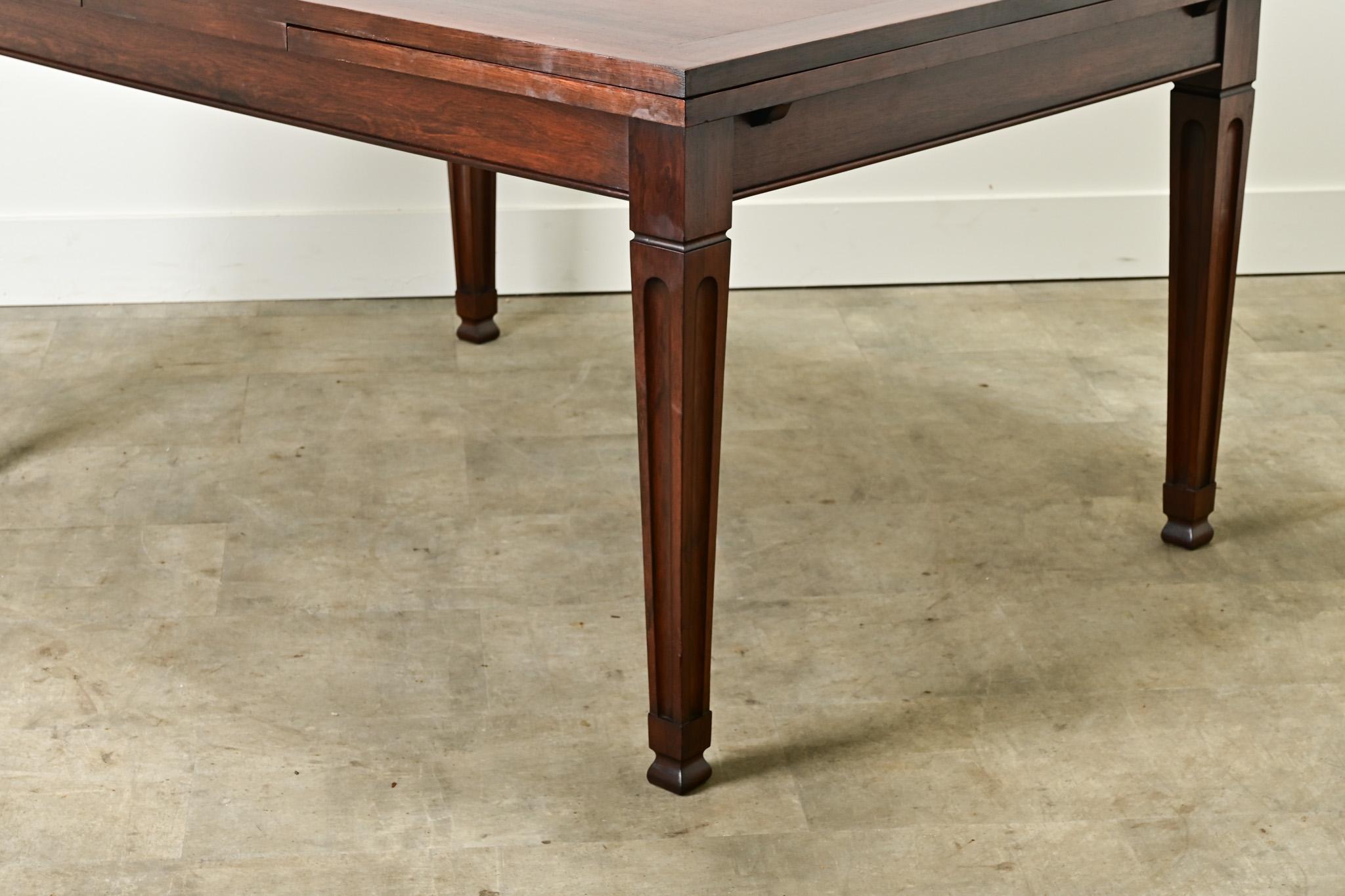 Dutch Rosewood Extending Dining Table For Sale 10