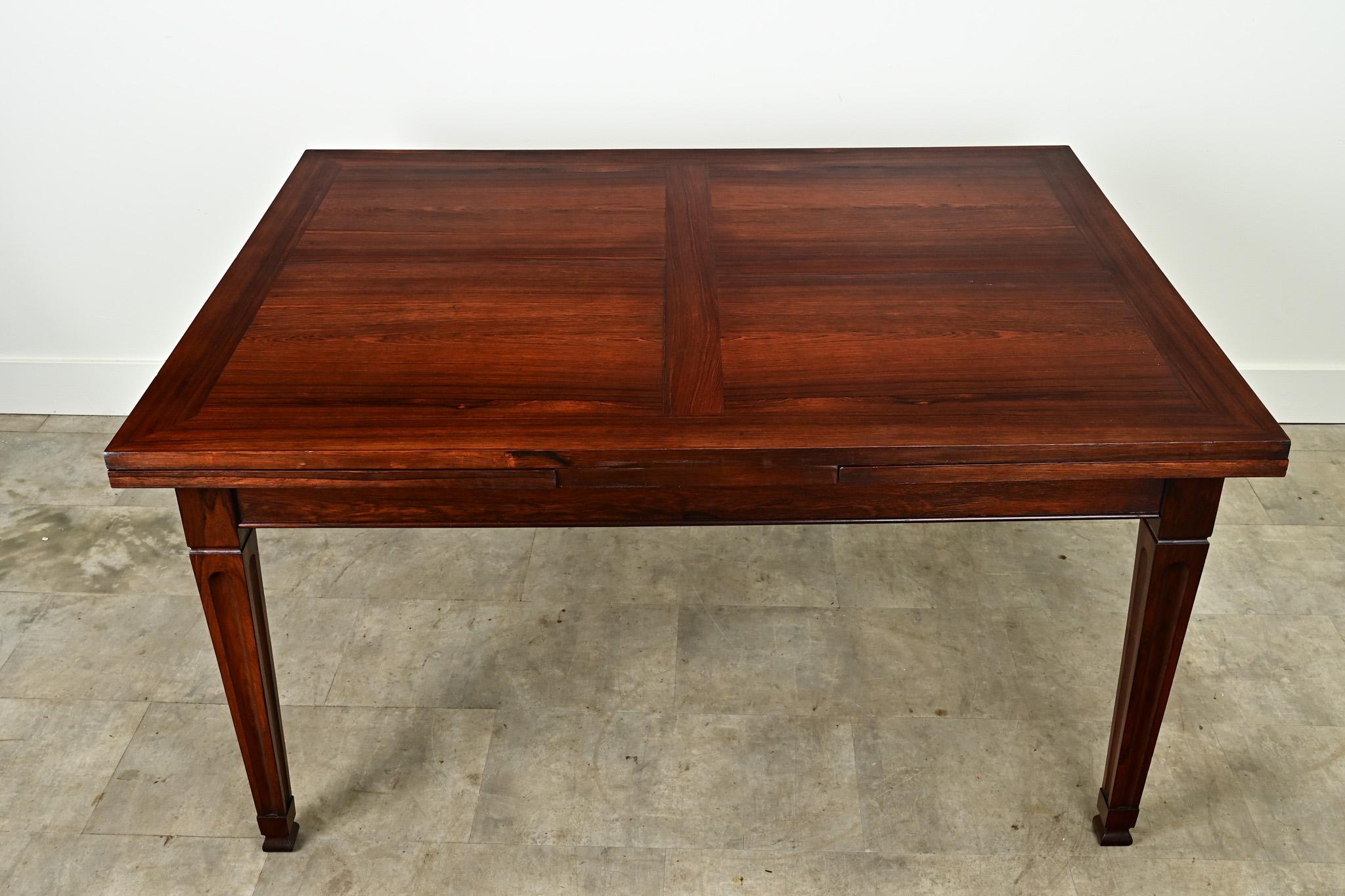 Dutch Rosewood Extending Dining Table For Sale 2