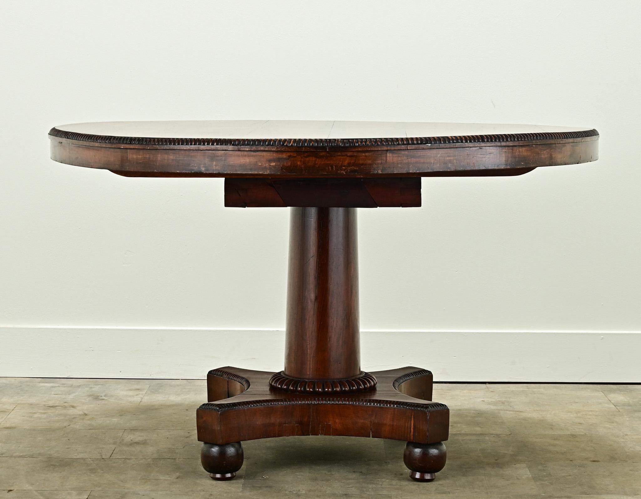 Other Dutch Round Rosewood Dining Table For Sale