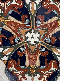 Dutch Rozenburg Earthenware Wall Plate, 1910