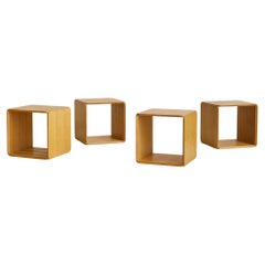 Dutch ‘Samara Series' Wood Side Table by Derk Jan De Vries, 1970s - 4 Available