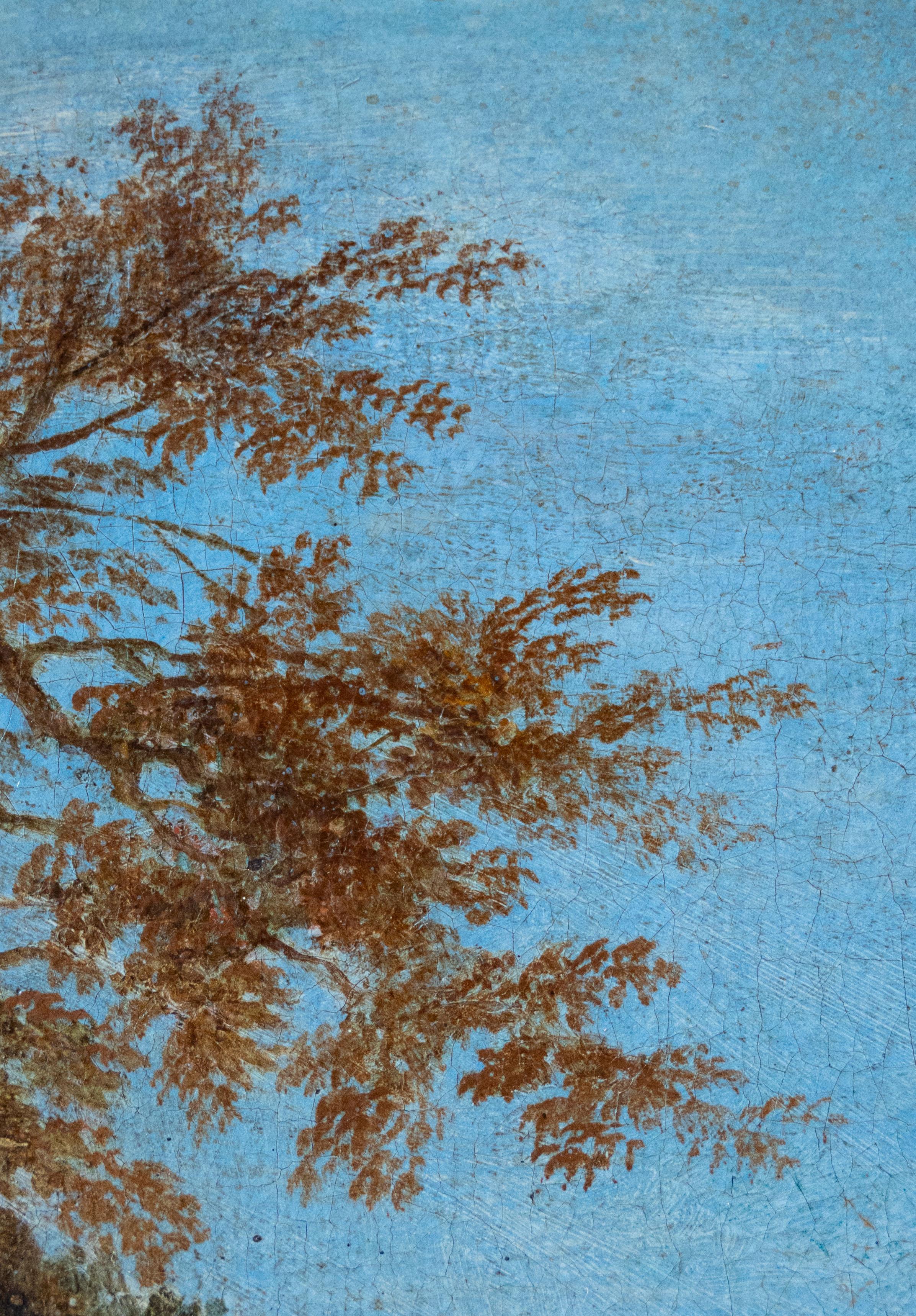 Landschaft mit Wasserfall, Holländische Schule 17. Jahrhundert im Angebot 1