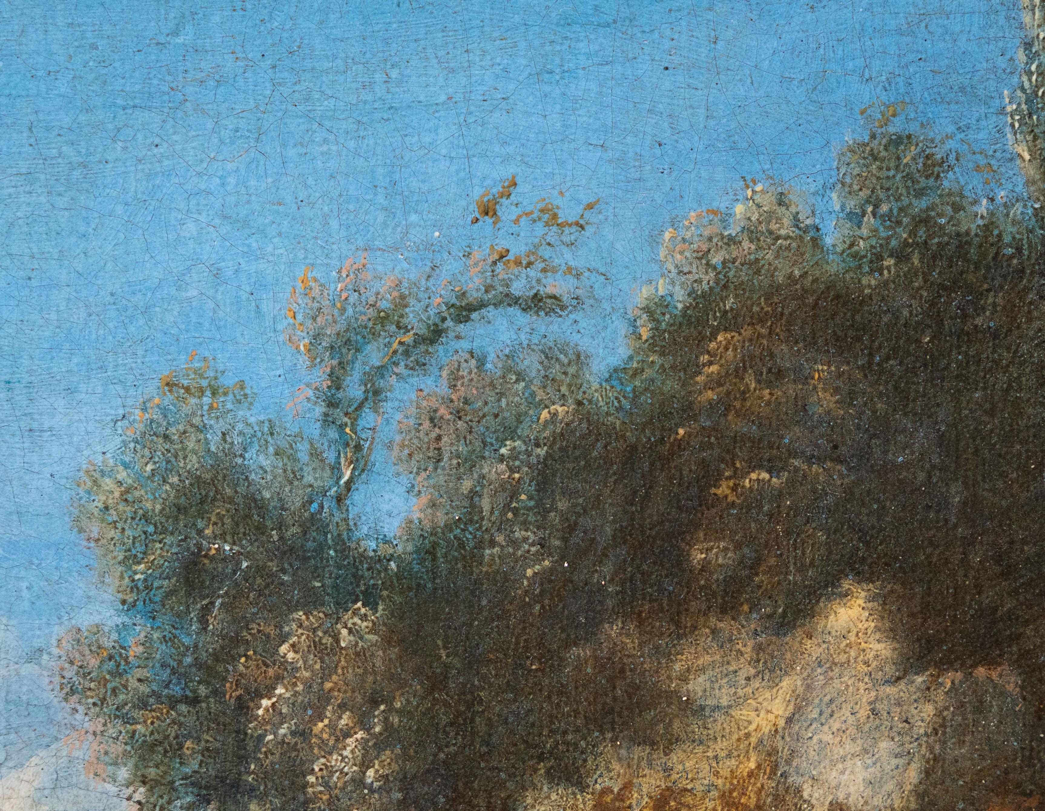 Landschaft mit Wasserfall, Holländische Schule 17. Jahrhundert im Angebot 2