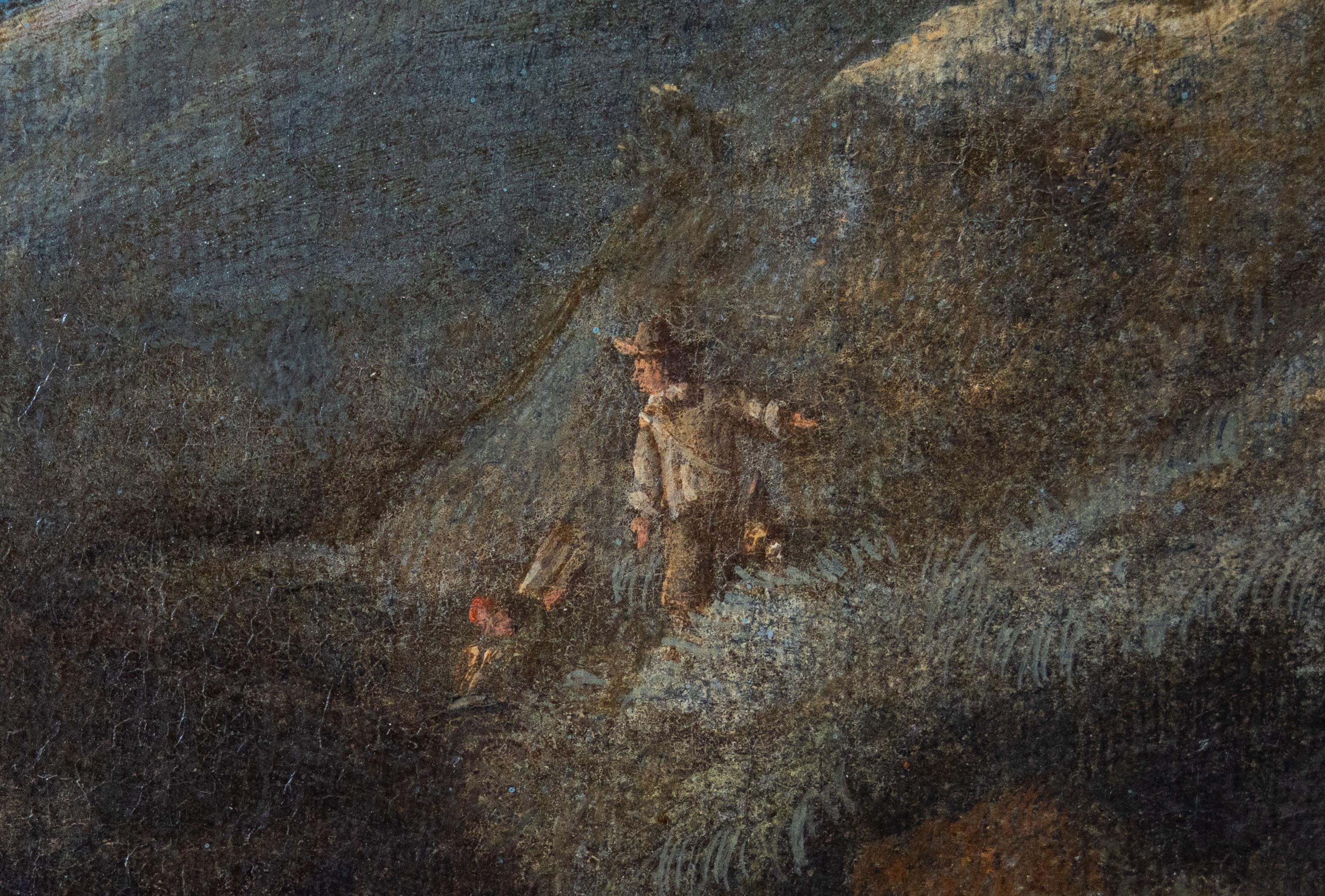 Landschaft mit Wasserfall, Holländische Schule 17. Jahrhundert im Angebot 4