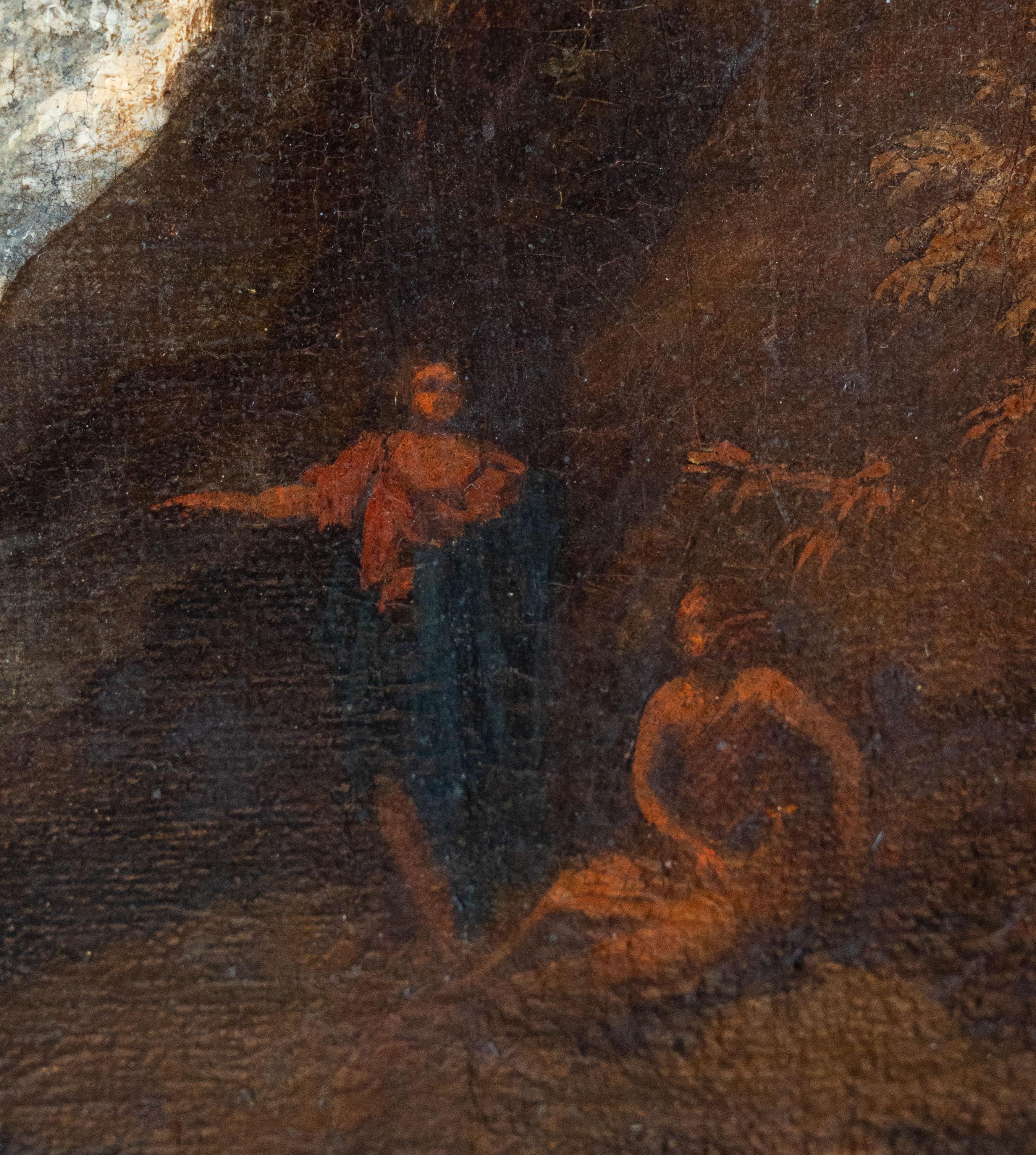 Landschaft mit Wasserfall, Holländische Schule 17. Jahrhundert im Angebot 5