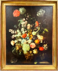 Vintage Large Classical Dutch Still Life Composition of Floral Bouquet, very grand piece