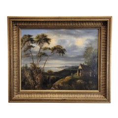 Dutch School Military Painting off the Coast Landscape Dutch Netherlands