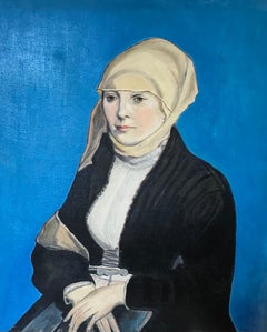 Fine Dutch Oil Painting Portrait of a Renaissance Lady