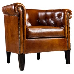 Sillón de cuero de oveja holandés