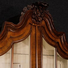 Dutch Showcase in Walnut, Mahogany and Oak from 20th Century