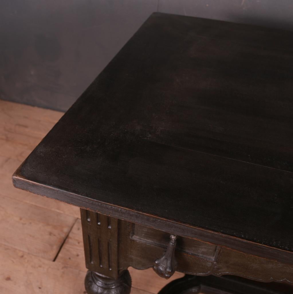 Oak Dutch Side Table/ Desk